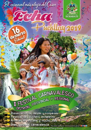 Afiche Carnaval Echaratino