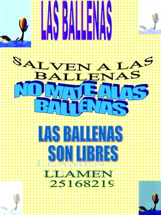 Afiche  Las Ballenas Victor