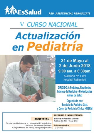 V Curso Nacional Actualización en Pediatria 2018