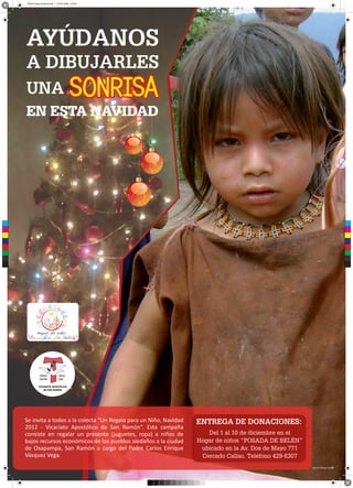 Afiche Hogar de Niños.pdf 1 01/01/2008 2:59:20




 C



 M



 Y



CM



MY



CY



CMY



 K




                VICARIATO APOSTÓLICO
                    DE SAN RAMÓN




                                                       Diseño: Antony Castillo
 