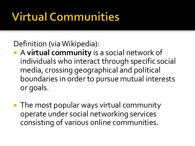 vitual communities