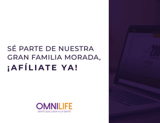 SÉ PARTE DE NUESTRA
GRAN FAMILIA MORADA,
¡ A F Í L I AT E YA !
 