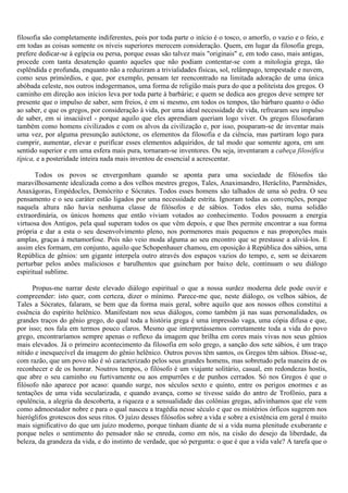 A filosofia na idade tragica dos gregos | PDF