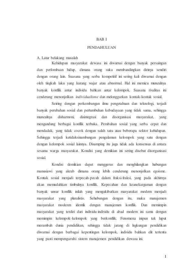 Afi Parnawi Makalah Konflik Stai Ibnu Sina