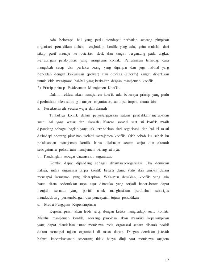 Afi parnawi. makalah konflik. stai ibnu sina