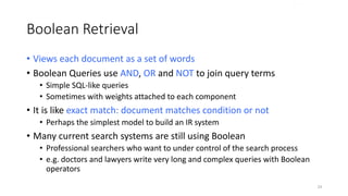 Information Retrieval Fundamentals - An introduction | PDF