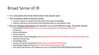 Information Retrieval Fundamentals - An introduction | PDF