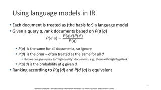Information Retrieval Fundamentals - An introduction | PDF