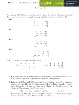A First Course In Linear Algebra Congruent Press | PDF