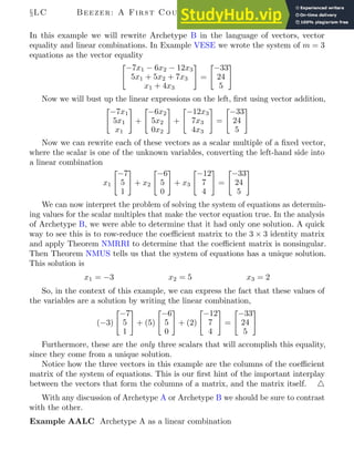 A First Course In Linear Algebra Congruent Press | PDF