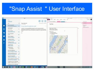 "Snap Assist " User Interface