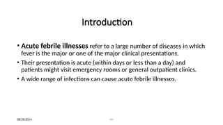 AFI Acute febrile illness and other diseases | PPT
