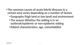 AFI Acute febrile illness and other diseases | PPT