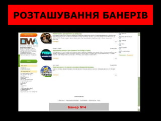 РОЗТАШУВАННЯ БАНЕРІВ 