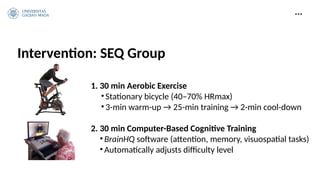Multiple Center Rcts Sequential Aerobic Exercise and Cognitive Training for Stroke Recovery ...