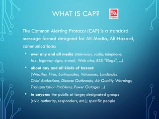 Common alerting protocol overview for pagasa 2016 [autosaved ...