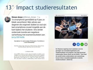 13° Impact studieresultaten
 