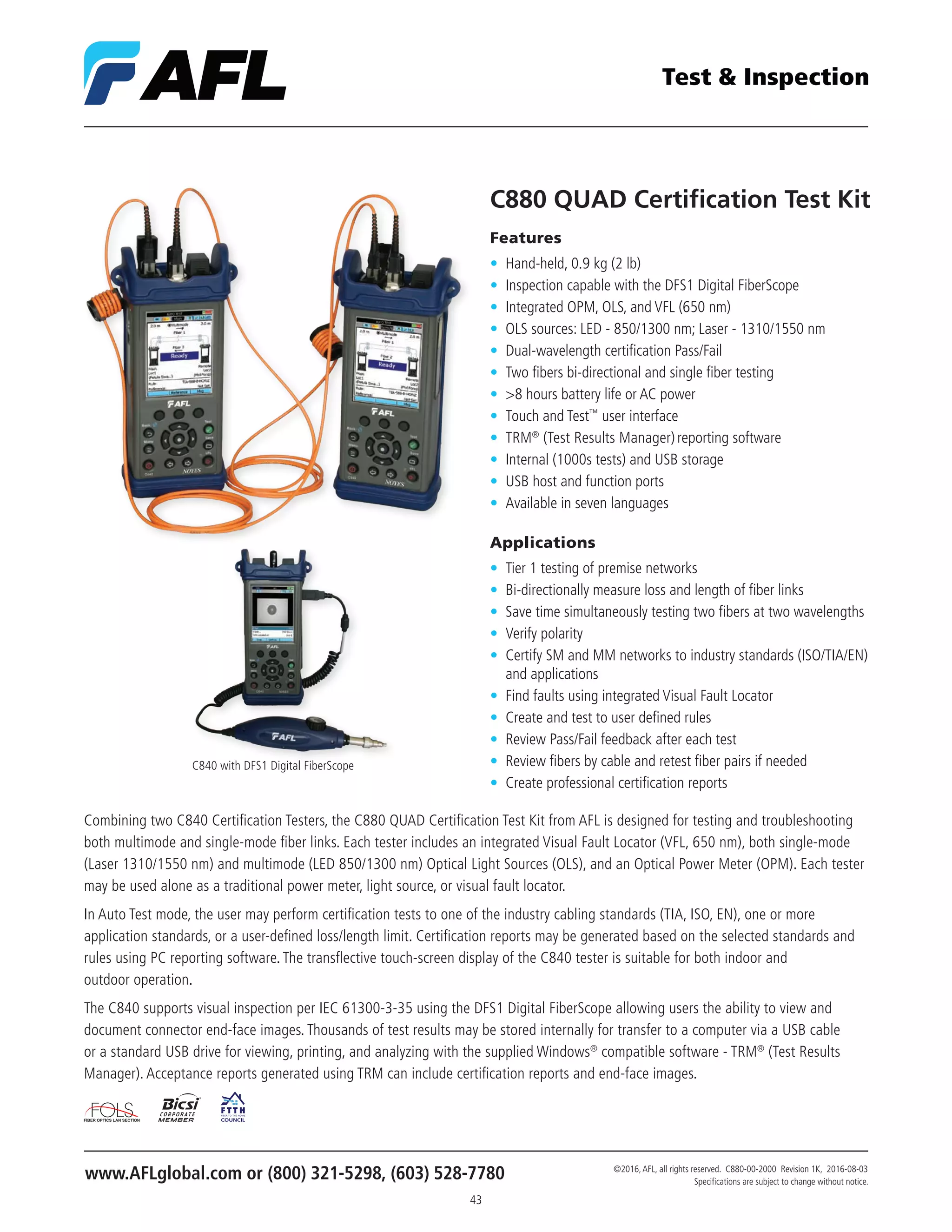 Afl test-inspection-catalog | PDF