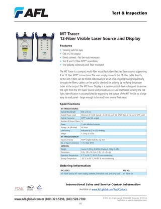 Afl test-inspection-catalog | PDF