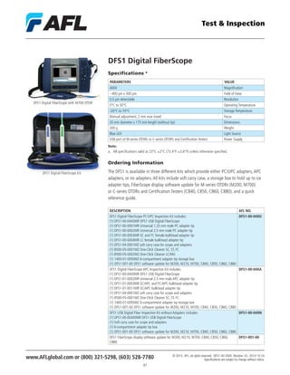 Afl test-inspection-catalog | PDF