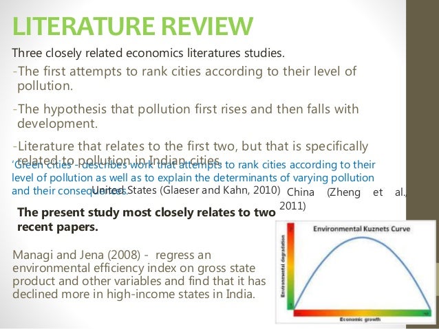 literature review on environmental pollution