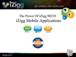 The Power Of iZigg 90210  iZigg Mobile Applications 