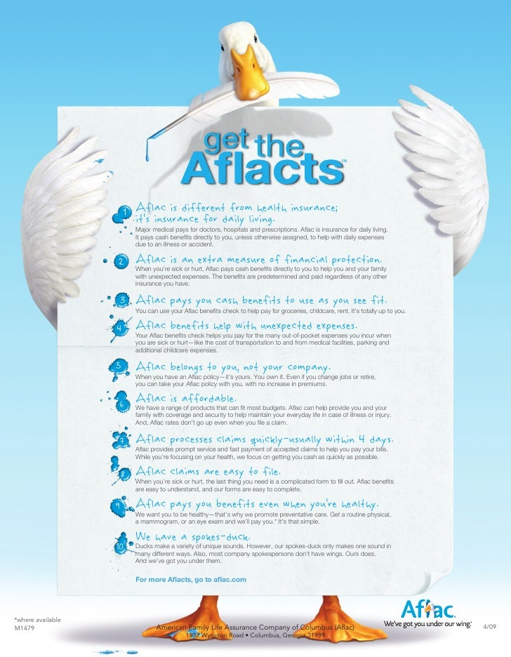 Aflac Tip Sheet Aflac Tip Sheet