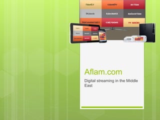 Aflam.com
Digital streaming in the Middle
East
 