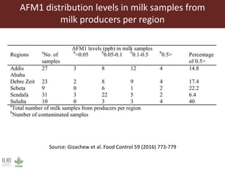 Aflatoxin analysis of dairy feeds in the Greater Addis Ababa milk shed, Ethiopia