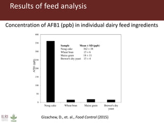 Aflatoxin analysis of dairy feeds and milk in the Greater Addis Ababa milk shed, Ethiopia