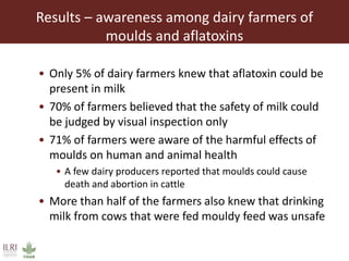 Aflatoxin M1 contamination of milk in the greater Addis Ababa milk shed, Ethiopia
