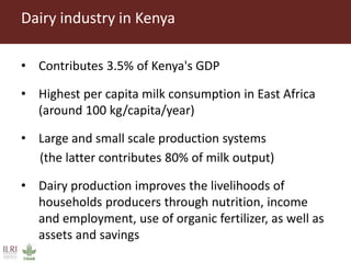 Direct market costs of aflatoxins in Kenyan dairy value chain