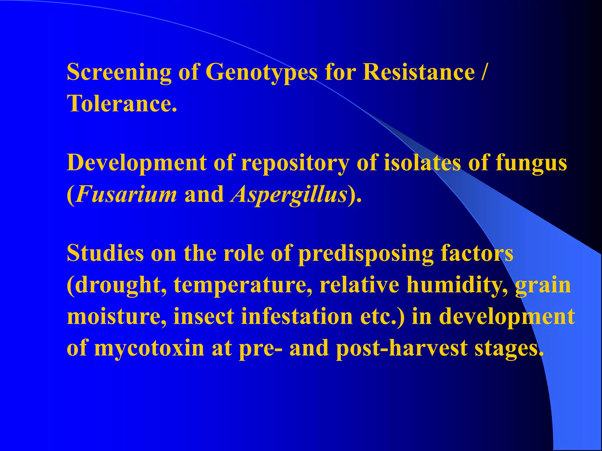 Aflatoxin Contamination in Cereals: Rice, Maize and Sorghum | PPT