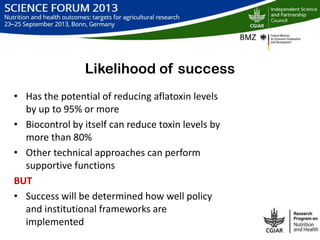 Integrated management of Aflatoxins in groundnuts