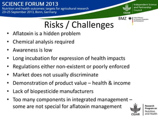 Integrated management of Aflatoxins in groundnuts