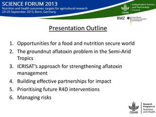 Integrated groundnut aflatoxin management