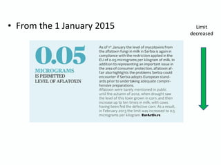 • From the 1 January 2015 Limit
decreased
 