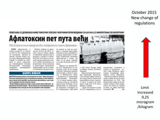 October 2015
New change of
regulations
Limit
Increased
0,25
microgram
/kilogram
 