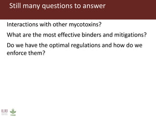 Aflatoxins and animal health: Case studies from Africa