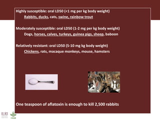 Aflatoxins and animal health: Case studies from Africa