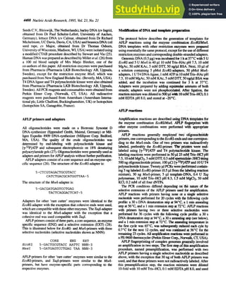 AFLP A New Technique For DNA Fingerprinting | PDF