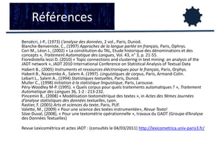    4 outils  cristallisent 70% des mentions  d’outils du corpus: 
