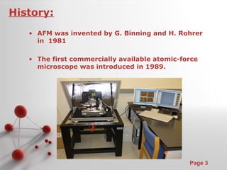 Atomic Force Microscopy | PPT