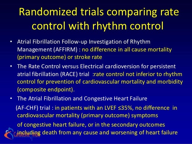 Atrial Fibrillation: Rate/ Rhythm control-Non pharmacological managem…