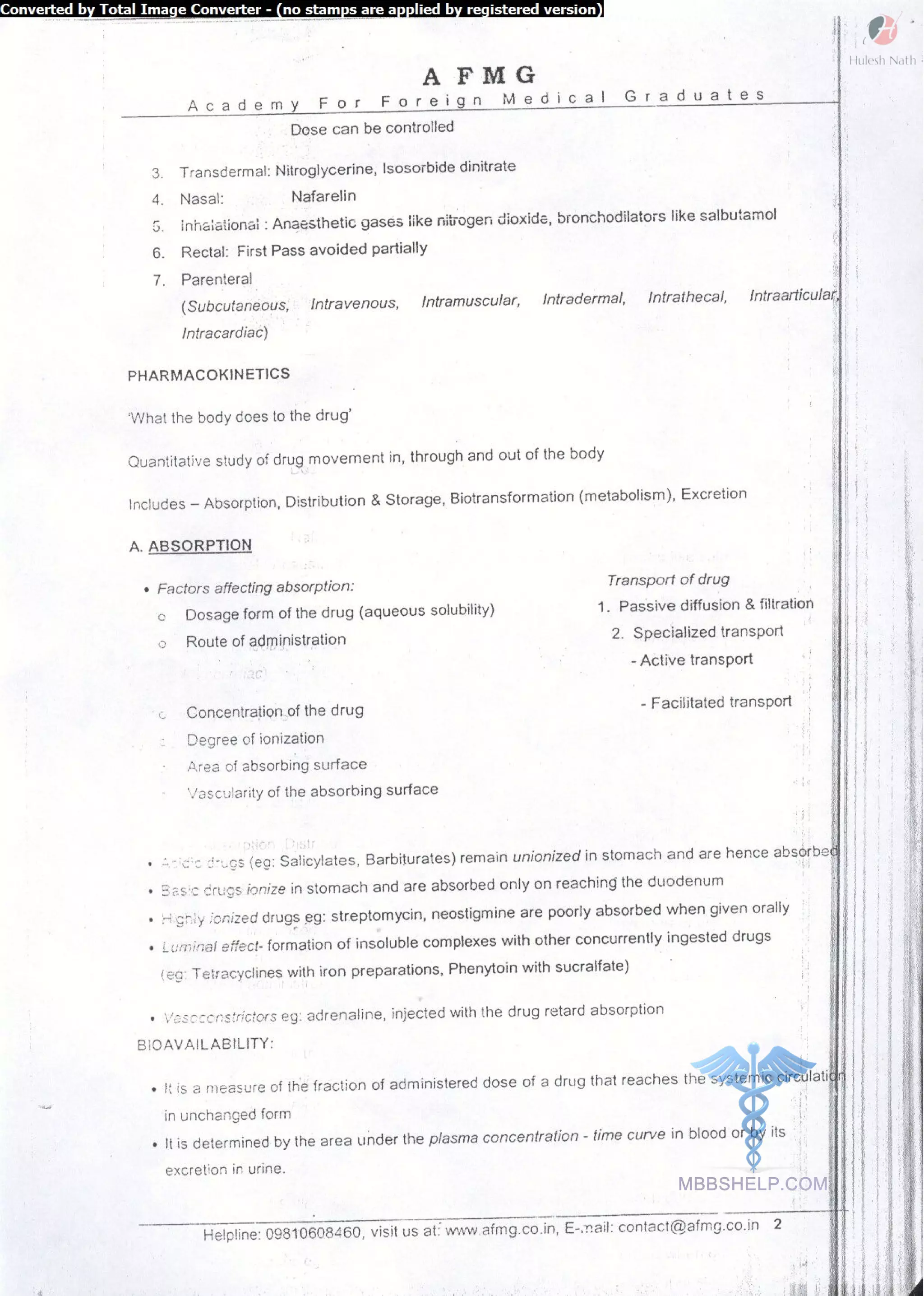 Pharmacology AFMG Notes | PDF | Mental Health | Diseases and Conditions