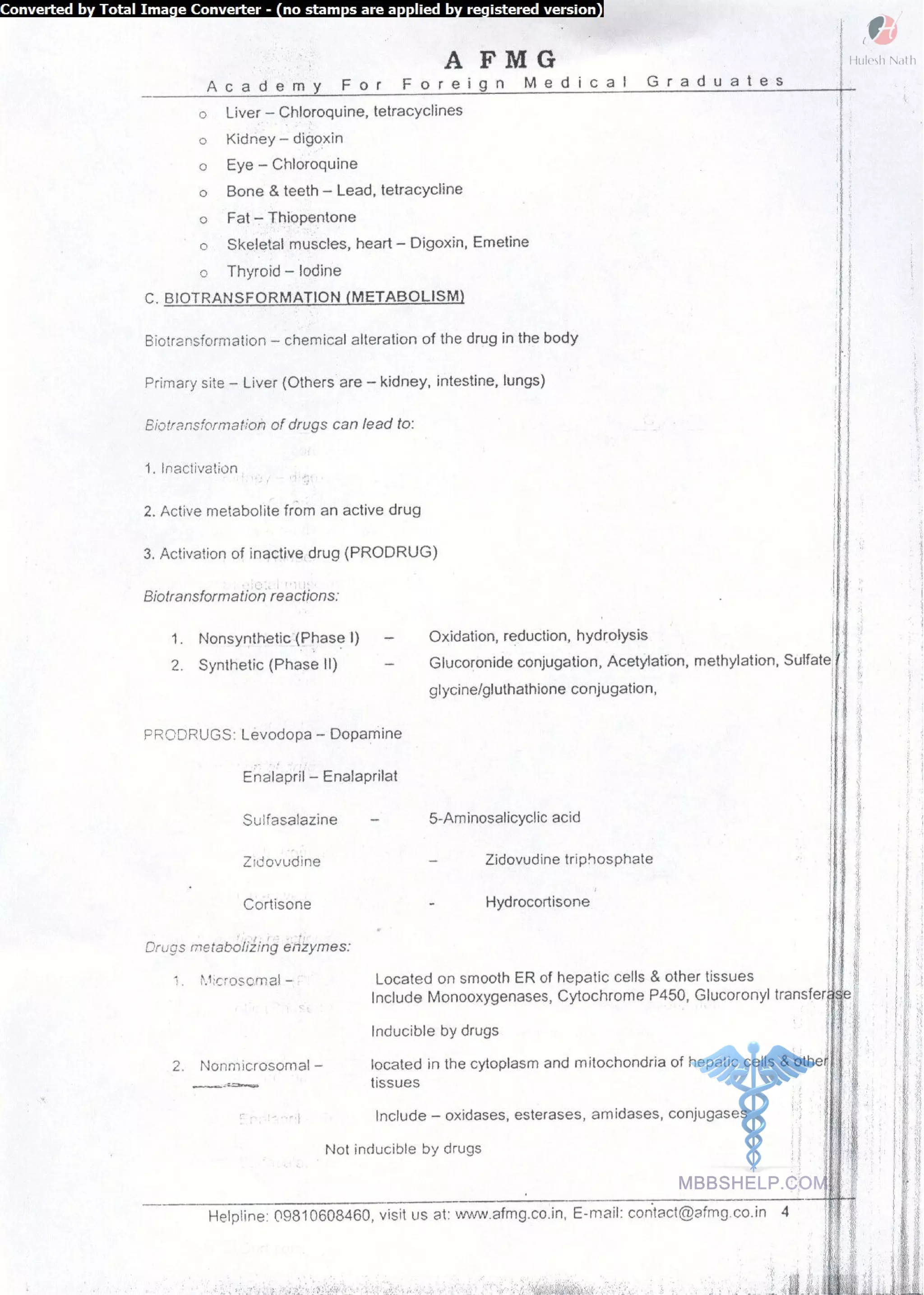 Pharmacology AFMG Notes | PDF | Mental Health | Diseases and Conditions