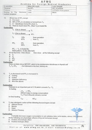 Physiology AFMG Notes | PDF