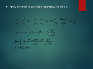 flow in pipe series and parallel | PPTX