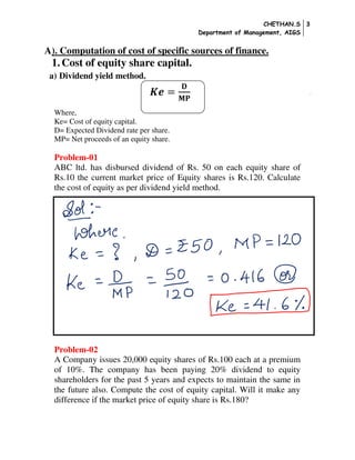 Advanced Financial Management (Cost of Capital and Capital Structure) | PDF