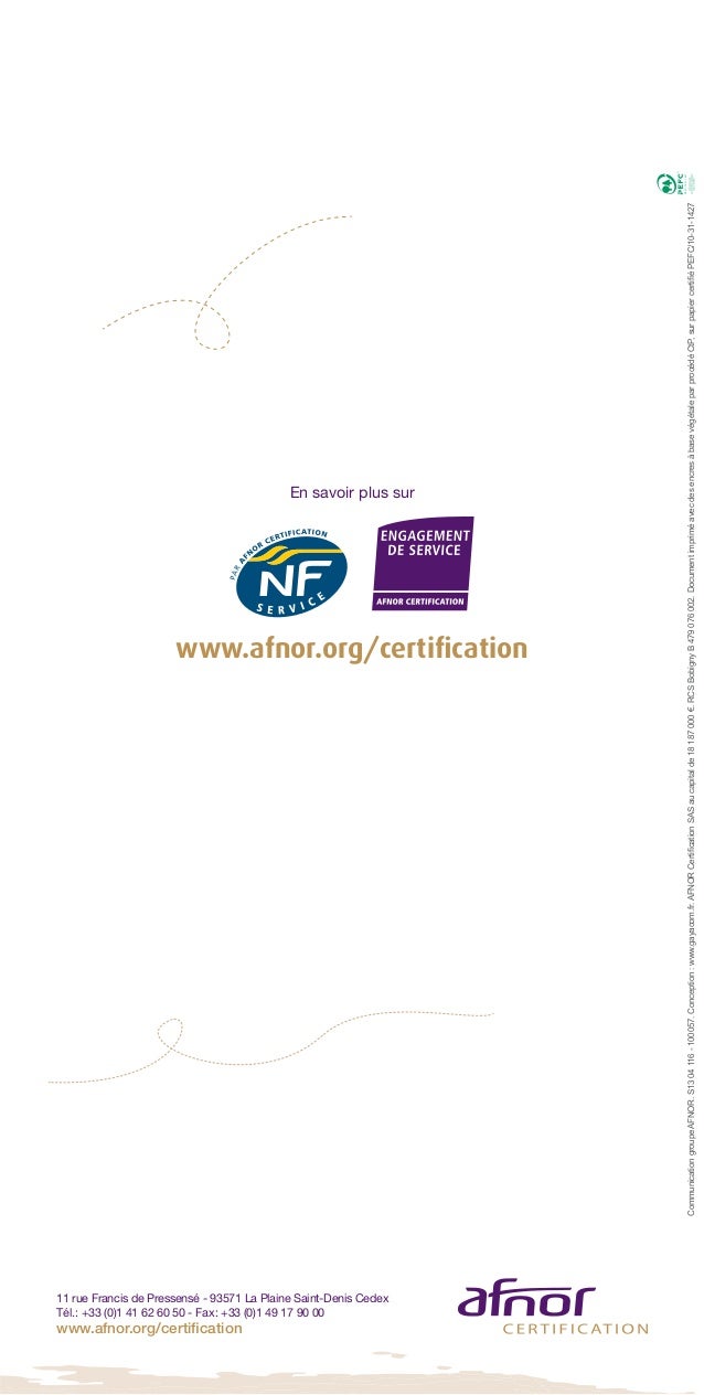 Recueil De Temoignages D Entreprises Et Organismes Certifies Pour La
